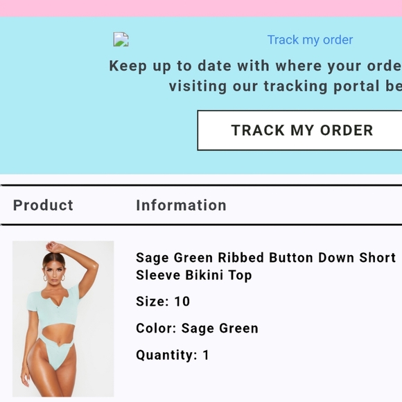 PLT Ribbed Crop Top - Picture 4 of 4